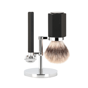 MÜHLE HEXAGON 3 Piece Shaving Set Graphite