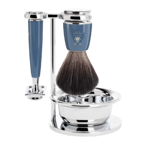 MÜHLE Shaving Set RYTMO 3 Piece - Petrol Blue