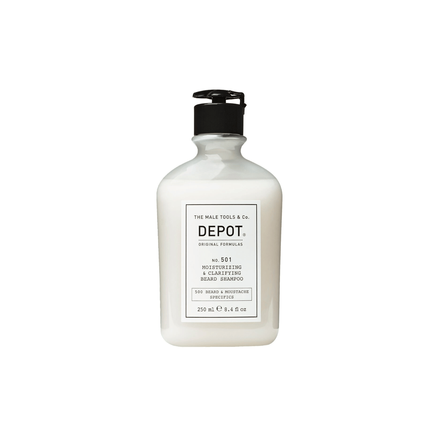 Depot - No. 501 Moisturising & Clarifying Beard Shampoo Sartorial Sage 250ml